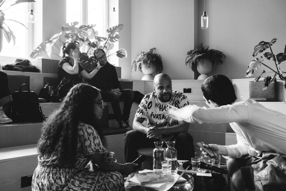 Guests after the conversation