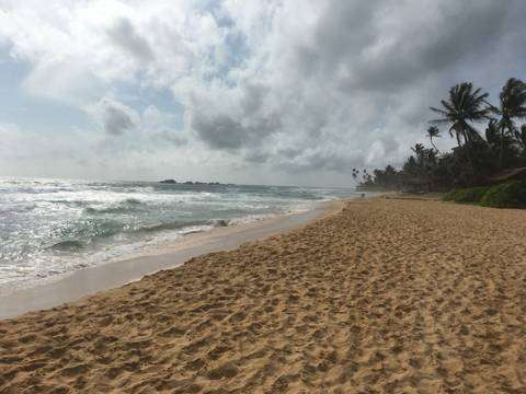 An empty beach on Sri Lanka's south coast