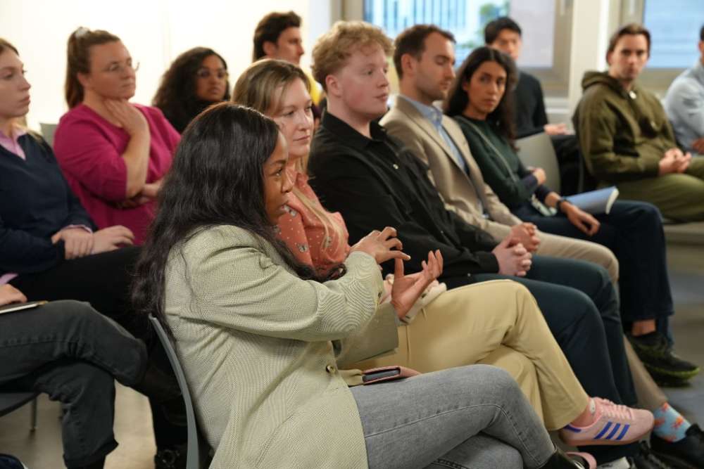 Gen A Fellows in discussion at an Asia Society Switzerland roundtable